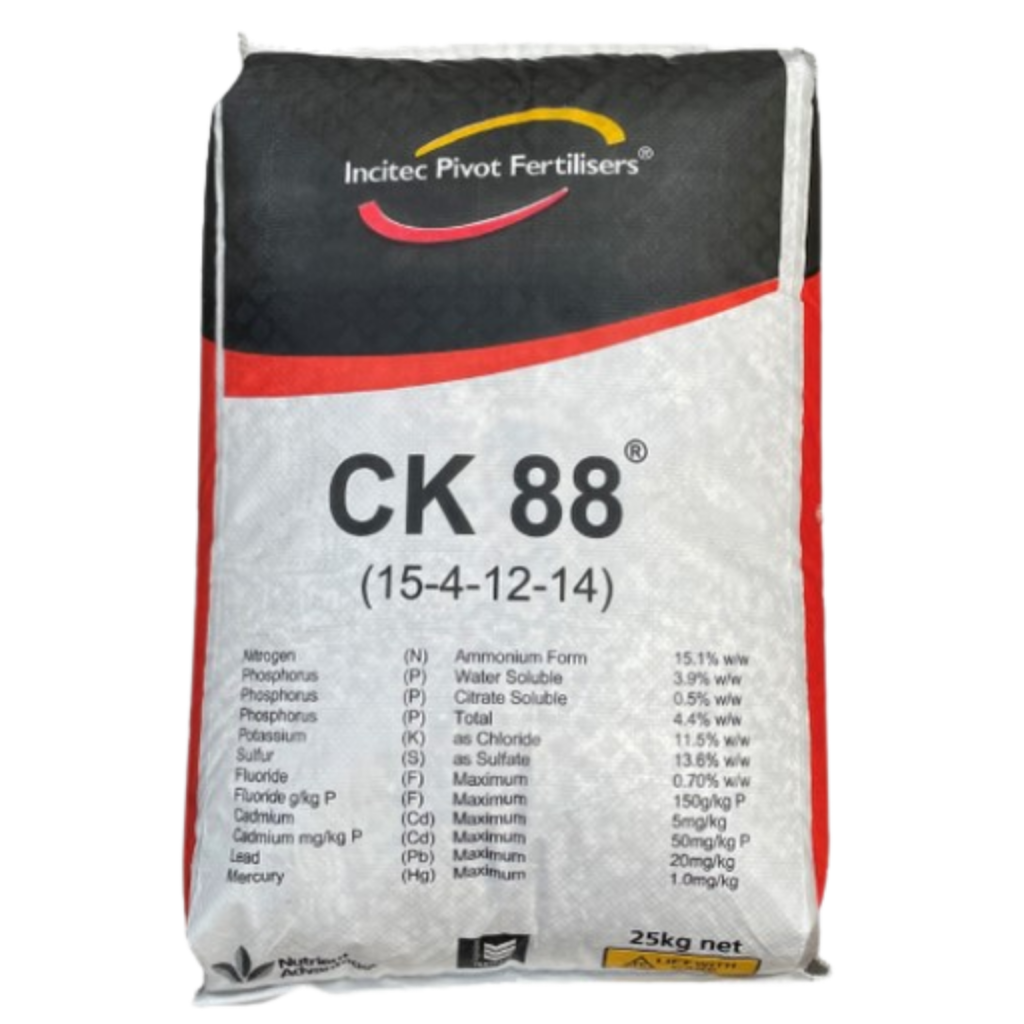 CK 88 Fertiliser 25kg – Incitec Pivot NPKS Lawn & Turf Blend (15-4-12 + S)