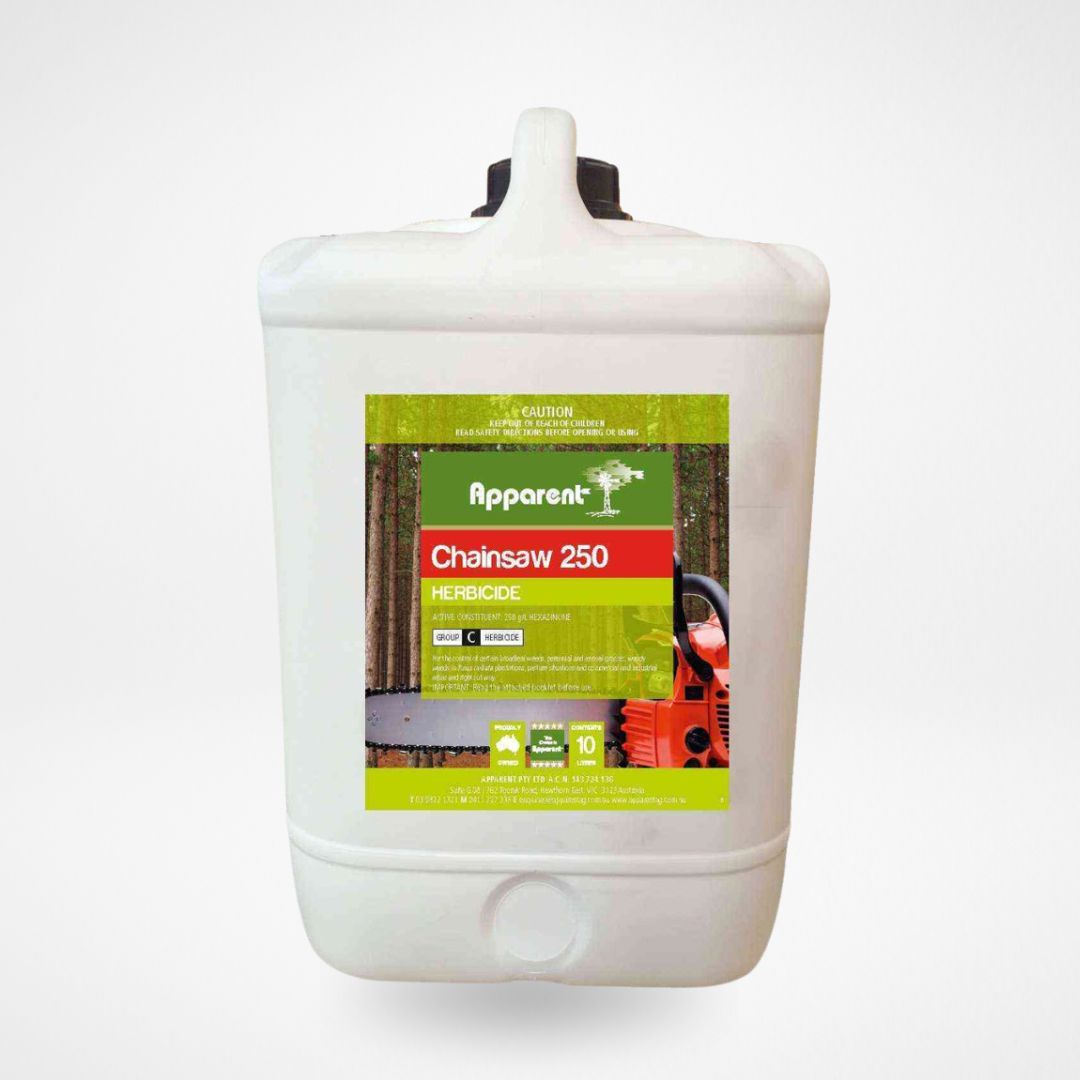 Apparent Chainsaw 250 Hexazinone Herbicide 10L container
