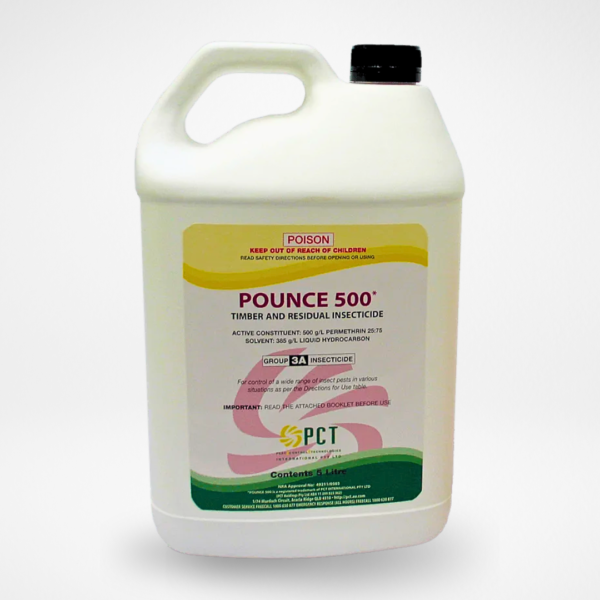 Pounce 500 Permethrin Timber & Residual Insecticide 5L