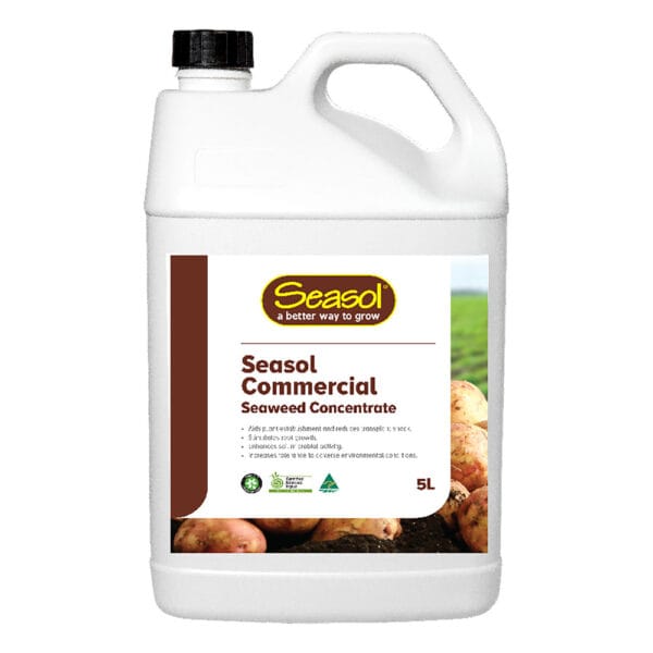 SEASOL COMMERCIAL Liquid Seaweed Concentrate 5L - Organic Plant Conditioner