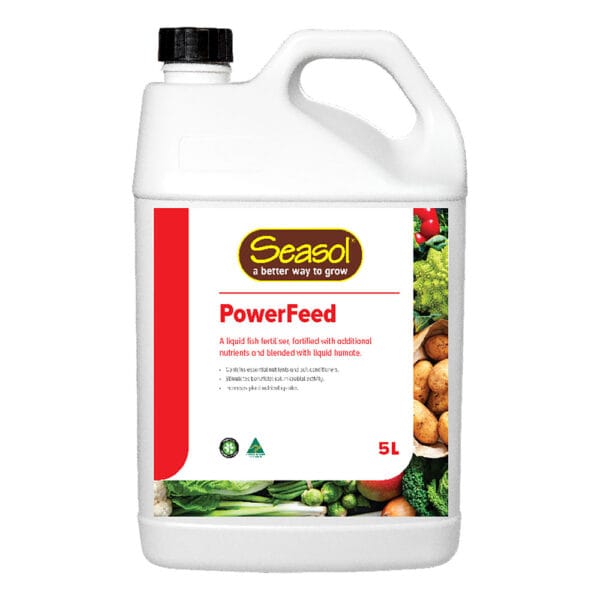 SEASOL POWERFEED 5L - Fortified Fish Fertiliser for Plant Growth and Soil Health