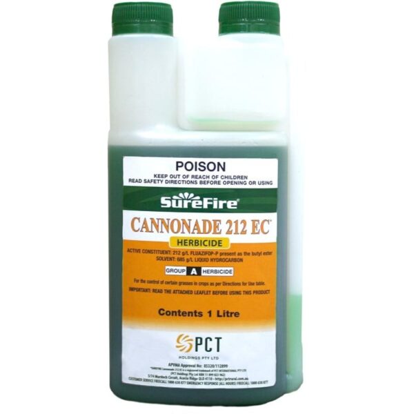 SureFire CANNONADE 212EC Herbicide 1L - Powerful Grass and Weed Control Solution