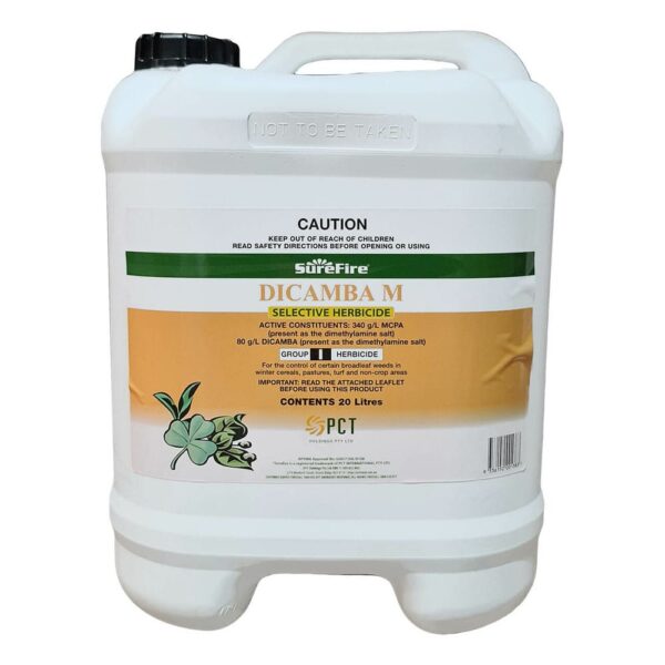 SureFire DICAMBA M Herbicide 20L - Comprehensive Weed Control for Gardens and Agriculture