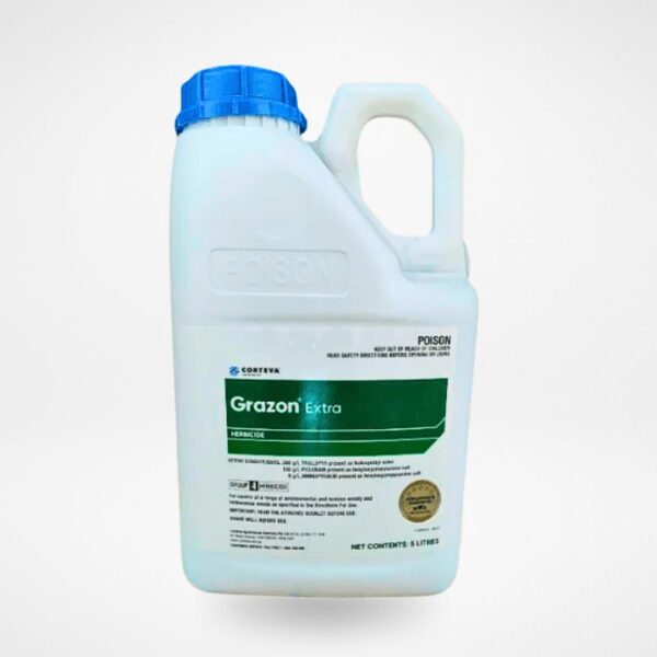 Corteva Grazon Extra Herbicide 5L container with blue cap