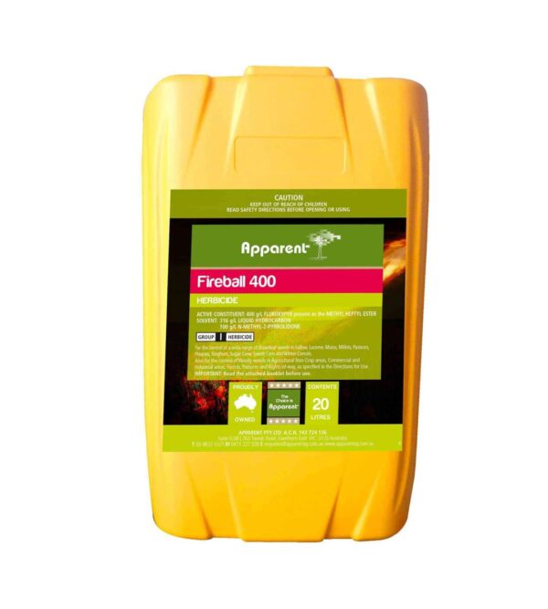 Apparent FIREBALL 400 Herbicide 20L - Powerful Weed Control for Large-Scale Applications