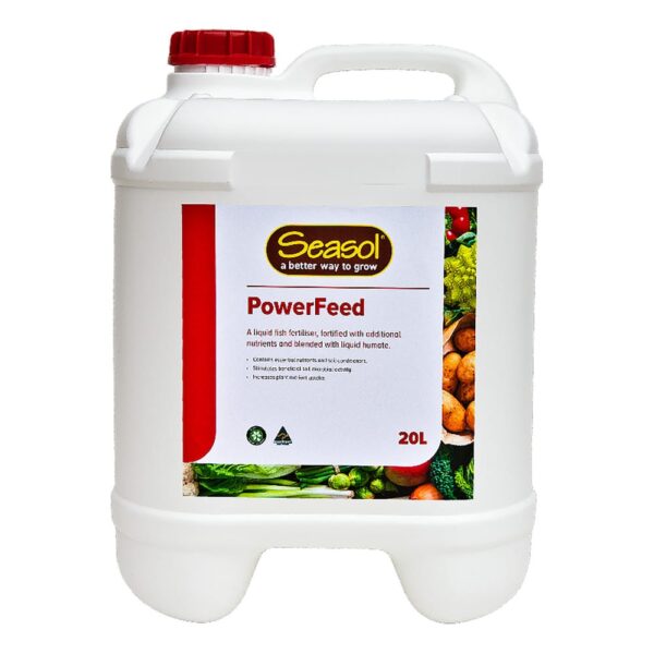 SEASOL POWERFEED 20L - Fortified Fish Fertiliser for Plant Growth and Soil Health