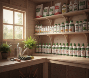 garden chemical storage