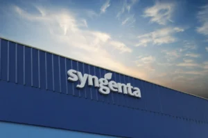 Syngenta building sign for professional lawn care, herbicide and insecticide products
