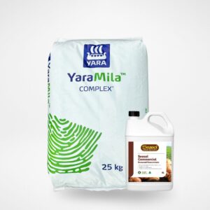 YaraMila Complex fertiliser bag with Seasol Commercial Seaweed Concentrate 5L
